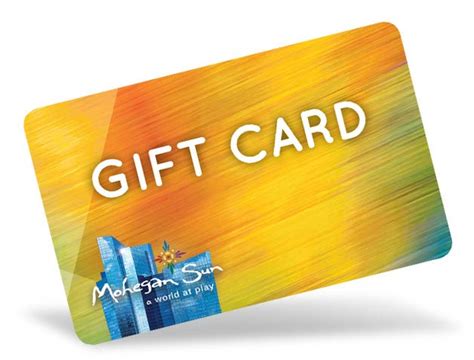 mohegan sun gift cards